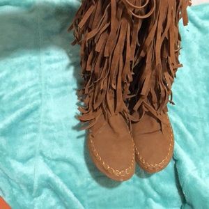 Shiekh Mockasinns fringe boots